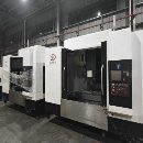 两台2024年易动1370加工中心，三菱m80系统，三轴线轨.